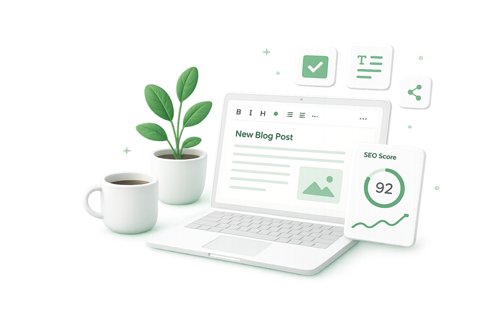 blogdat.ai AI blogging illustration